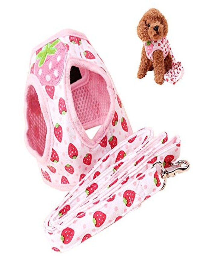 Nema NM Nema Strawberry Printed Adjustable Dog Vest Harness - L - Image 1